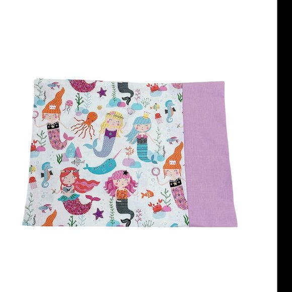 Brand New Handmade Toddler Mermaid Pillowcase made with Cotton Fabric - Picture 3 of 3